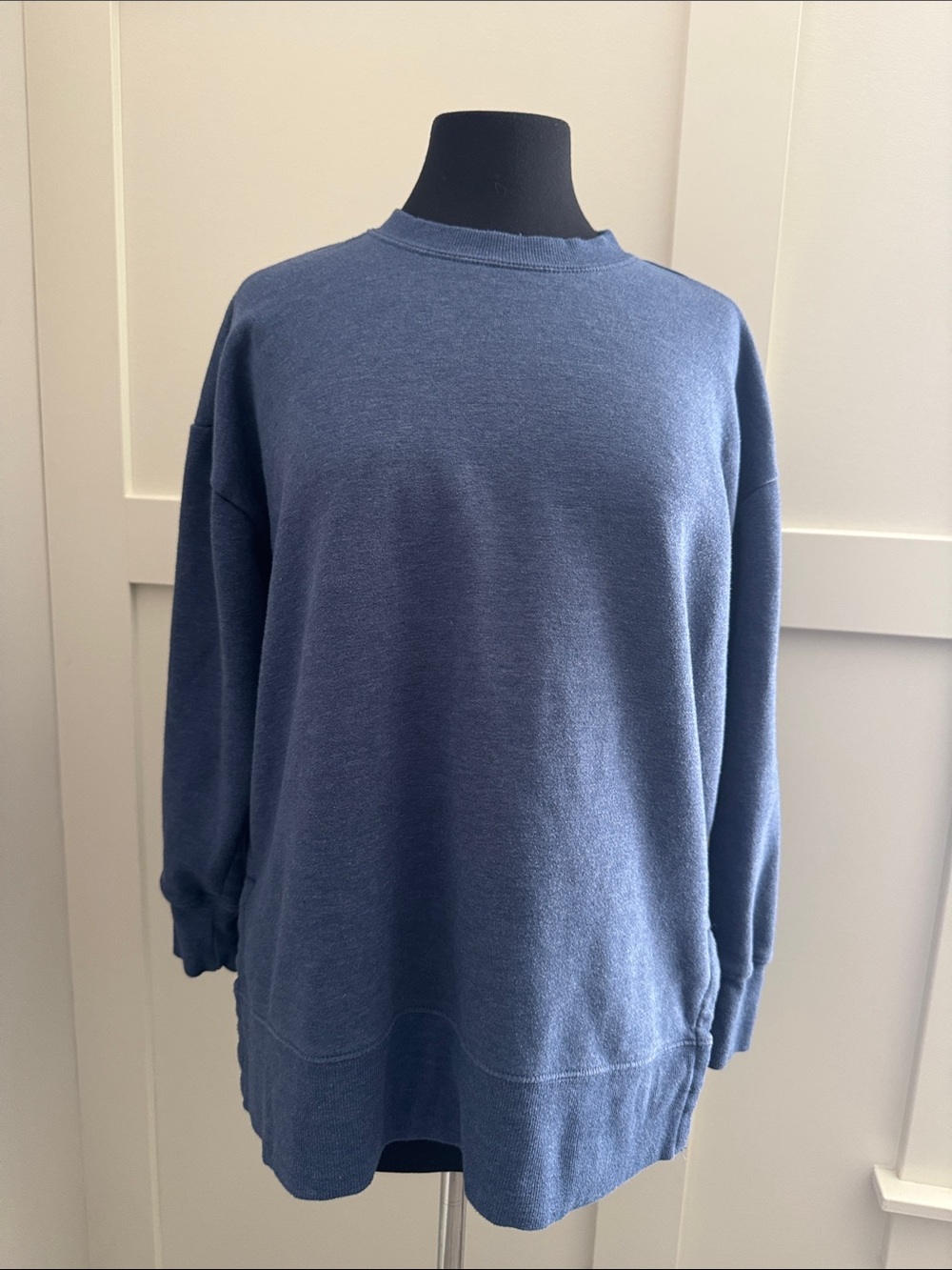 Kersh Crewneck Sweater in Slate Blue
